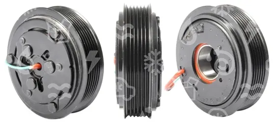 spojka pro kompresor SANDEN 508/510/5H14, poly V6, 24V, 119 mm